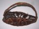 Antique Sailor Made Rope - Work Macrame Oblong Basket Knotted Twine Varnished Other Maritime Antiques photo 2