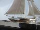 Exquisite Masterly H - Crafted Japanese Solid Sterling Silver 970 Yacht Ship Japan Other Antique Sterling Silver photo 1