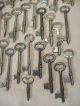 Antique 64 Steel Skeleton Keys For Doors,  Locks,  Cabinets And Chests Locks & Keys photo 4