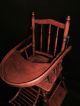 19th Century Child ' S Convertible High Chair W/cast Iron Wheels 1800-1899 photo 4