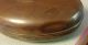 Antique Large Copper Oval Bed Warmer 10.  5 
