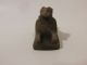 Rare Ancient Egyptian God Anubis Crouching On A Base Statue 1782 - 1570 Bc Egyptian photo 4