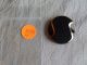Vintage Large Black Glass Button W/ Gold Luster 1039 - A Buttons photo 5
