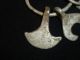 Viking Ancient Amulet - Silver Rune,  Lunar And Axe Circa 900 - 1100 Ad - 4229 Scandinavian photo 2
