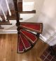 Antique Mahogany Five Tiered Library Steps,  W/ Leather Tread 1900-1950 photo 6