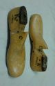 Vintage Pair Wood Last Shoe Form April 1952 1953 2 1/2 C 10 K Primitives photo 7