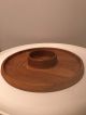 Dansk Danish Modern Ihq Teak Wood Chip & Dip Server Bowl Platter Tray Trays photo 1