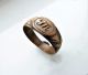 Post - Medieval Bronze Ring With Initials (562). Other Antiquities photo 1