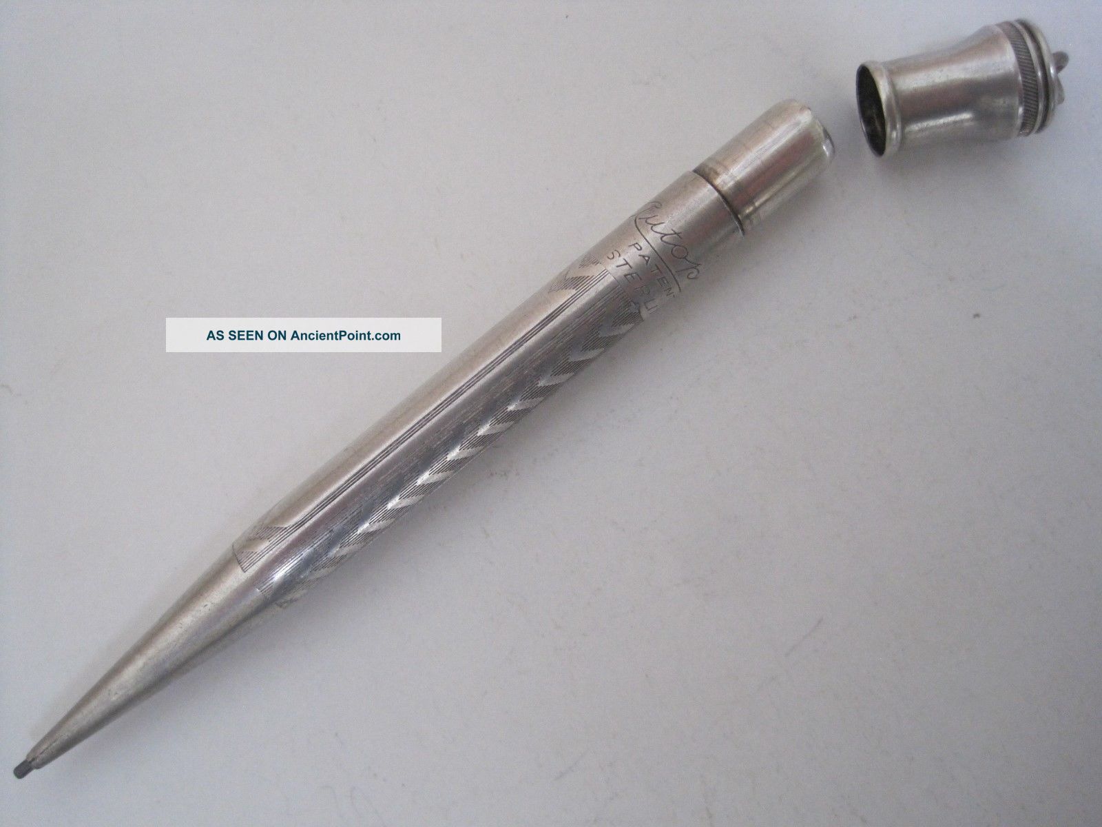 Sterling Silver Lead Pencil With Lead & No Monogram Flatware & Silverware photo