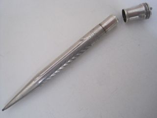 Sterling Silver Lead Pencil With Lead & No Monogram photo