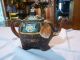 Antique Vtg Japanese Moriage Gilded Hand Painted Elephant Teapot Tea Kettle Teapots photo 4