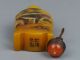 China Exquisite Hand - Painted Monkey Pomegranate Pine Pattern Glass Snuff Bottle Snuff Bottles photo 4