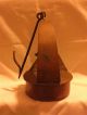 Antique Primitive Copper Betty Oil Lamp With Pick.  Great Collector ' S Item Primitives photo 3