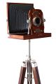 Vintage Wooden Camera Decorative Old Film Folding Nautical Marine Decor Home Reproductions photo 4
