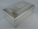 Huge Heavy Solid Sterling Silver Cigar Cigarette Box Chester 1905 1862g Boxes photo 3