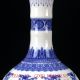 Chinese Blue & White Porcelain Hand Carved Hollow Vase W Qianlong Mark Cqlk14 Vases photo 1