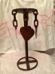 Primitive Wrought Iron Handmade Hand Forged Candle Holder Rustic Look Primitives photo 6