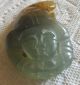 Antique Chinese Carved Jade Pendant Amulet Flying Man Face Old Natural Jade 86mm Necklaces & Pendants photo 5
