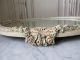 Exquisite Old Antique Barbola Gesso Plateau Mirror Swags Of Pink Roses Flowers Mirrors photo 9