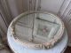 Exquisite Old Antique Barbola Gesso Plateau Mirror Swags Of Pink Roses Flowers Mirrors photo 10