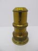 Antique Brass Microscope Objective Verreck Paris Unknown Large Size 1/8 