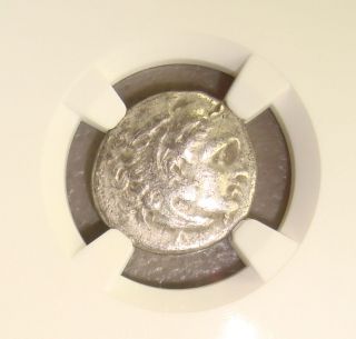 336 - 323 Bc Alexander Iii The Great Ancient Greek Silver Drachm Ngc Vf photo