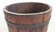 Antique Wood Bucket Grain Measure Primitive Aafa Fine 9.  5x8.  75 Treen Primitives photo 5