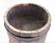 Antique Wood Bucket Grain Measure Primitive Aafa Fine 9.  5x8.  75 Treen Primitives photo 8
