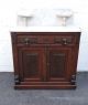 Early Victorian Eastlake Carved Marble - Top Wash Stand Cabinet 7811 1800-1899 photo 1