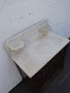 Early Victorian Eastlake Carved Marble - Top Wash Stand Cabinet 7811 1800-1899 photo 2