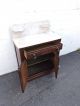 Early Victorian Eastlake Carved Marble - Top Wash Stand Cabinet 7811 1800-1899 photo 7