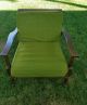 Vintage Heywood Wakefield Chair With Avocado Green Cushions Post-1950 photo 1