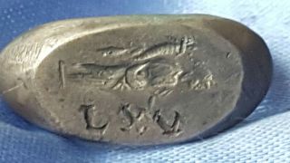 Ancient Roman 15th Legion,  Legionary Silver Ring,  Legio Lxv Fortuna photo