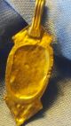1 X Roman Ancient Solid Gold And Glass Pendant Very Rare Roman photo 1