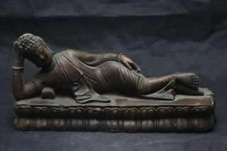 Old Chinese Exquisite Child Old Stone Statue A photo