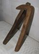 Antique Primitive Vintage Wooden Oak Wood Tool Nut Cracker Europe 1800 Primitives photo 5