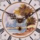 Vintage Hand Painted Sevres Porcelain Clock With German Clockworks Clocks photo 3