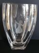 Orrefors Engraved Big Mid Century Crystal Vase Signed 1946 Art Glass Vases photo 1