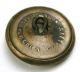 Antique Brass Sporting Button Greyhound Dog Head Design - 1 