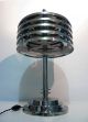 Art Deco Machine Age Modernist Lamp,  Base & Shade All Chrome (no Glass) - 47 Cm Lamps photo 4