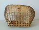 Early Handmade Antique Primitive Large Splint Woven Basket Vintage Market Primitives photo 4