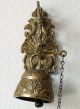 Antique Ornate Solid Brass Hanging Pull Chain Dinner Call Door Bell Vintage Wall Door Bells & Knockers photo 1
