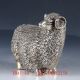 Old Chinese Silver Copper Hand Made Sheep With Coin Pattern Statue Bt101 Figurines & Statues photo 3