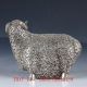 Old Chinese Silver Copper Hand Made Sheep With Coin Pattern Statue Bt101 Figurines & Statues photo 4