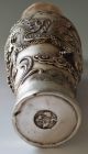 Collectible Decorated Silver Plate Copper Carved Big Dragon Vase Vases photo 3