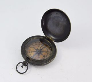 650045242653 Antique Ross London Nautical Pocket Compass photo