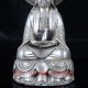 Old Silver Copper Handwork Carved Kwan - Yin Statue With Ming Dynasty Xuande Mark Figurines & Statues photo 2