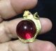 Eye Rare Button Thai Amulet Crystal Talisman Power Rich Lucky Red Pendant Naga Amulets photo 2
