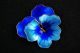 David - Andersen Modernism Enamel Blue Pansy Flower Brooch Pin Norway 925s Mid-Century Modernism photo 1