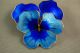 David - Andersen Modernism Enamel Blue Pansy Flower Brooch Pin Norway 925s Mid-Century Modernism photo 3